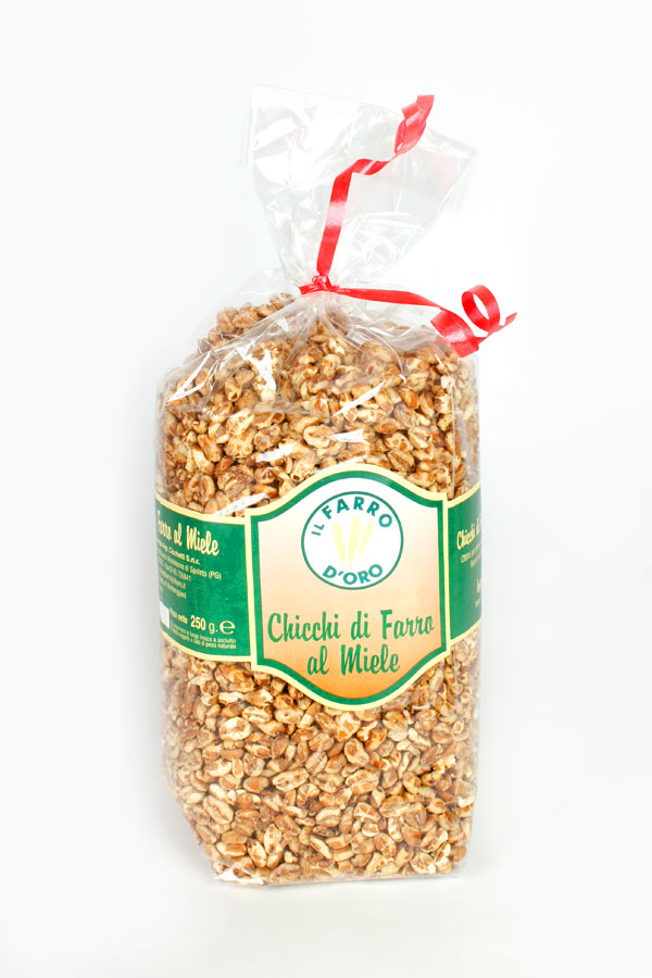 Chicchi farro soffiato miele